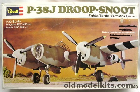 Revell 1/32 P-38J Droop Snoot Bombing Formation Leader, H262 plastic model kit
